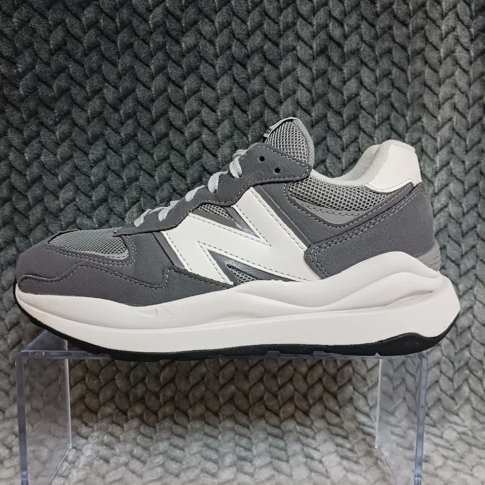 New Balance 57/40 Grey White GS Kids Athletic Running Sneakers Shoes Size 4